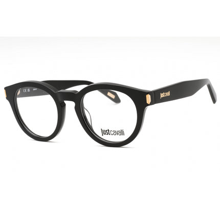 Just Cavalli Women's Eyeglasses - Black Plastic Round Full Rim Frame | VJC016 0700 ,