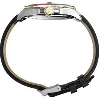 Timex Men's Automatic Watch - Harborside Coast Blue Dial Black Strap | TW2V72200VQ ,