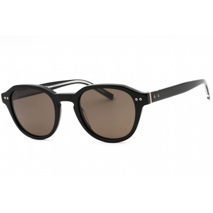Tommy Hilfiger Men's Sunglasses - Black Oval Shape Full Rim Frame | TH 1970/S 0807 IR ,