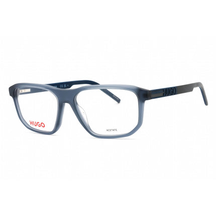 Hugo Men's Eyeglasses - Matte Blue Rectangular Full Rim Frame | HG 1189 0FLL 00 ,