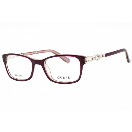 Guess Women's Eyeglasses - Violet/Other Rectangular Full Rim Frame | GU2677 083 ,