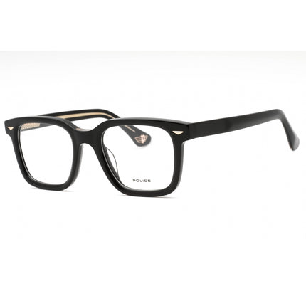 Police Men's Eyeglasses - Black Plastic Square Shape Frame Clear Lens | VPLG80E 700V ,
