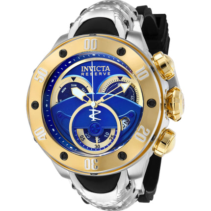 Invicta Men's Watch - Kraken Chronograph Gold and Blue Dial Strap Quartz | 36330 ,