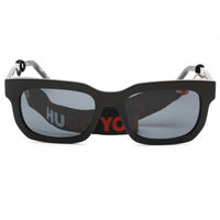 Hugo Men's Sunglasses - Black Plastic Rectangular Full Rim Frame | HG 1219/S 0807 IR ,
