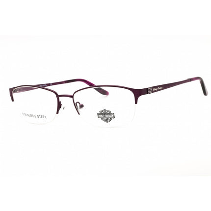 Harley Davidson Women's Eyeglasses - Violet Metal Oval Half Rim Frame | HD0541 083 ,