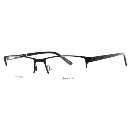 Liz Claiborne Men's Eyeglasses - Matte Black Metal Rectangular Frame | CB 254 003 ,