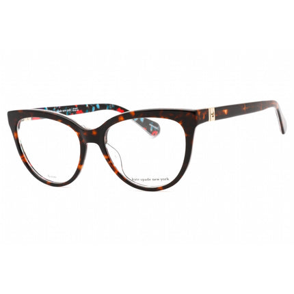 Kate Spade Women's Eyeglasses - Brown Black Red Cat Eye Shape Frame | Cherette 0VH8 00 ,