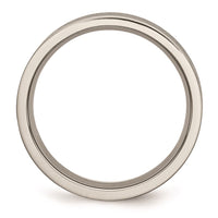 Titanium with Blue Double Groove 8.5mm Polished Band | TB415 ,