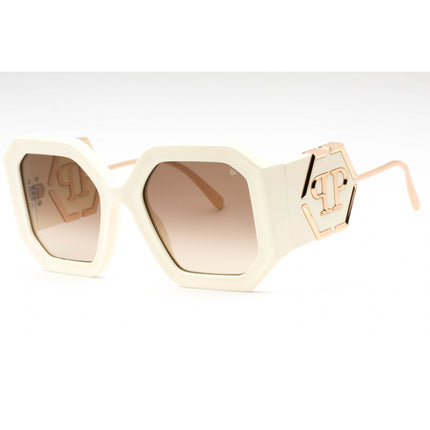 Philipp Plein Women's Sunglasses - Polished Ivory White Plastic Frame | SPP067 09ZQ ,
