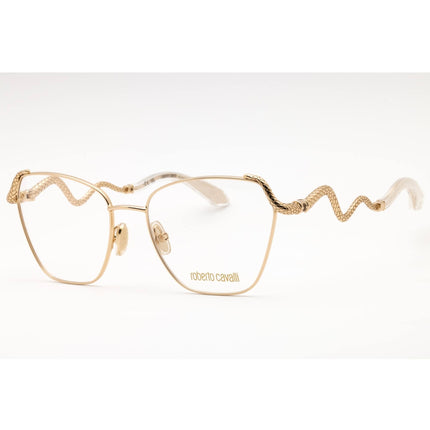 Roberto Cavalli Women's Eyeglasses - Rose Gold Metal Cat Eye Full Rim | VRC021M 0300 ,
