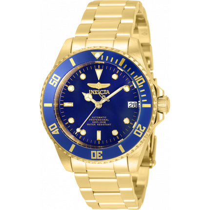 Invicta Women's Watch - Pro Diver Automatic Blue Dial Yellow Gold Bracelet | 35711 ,