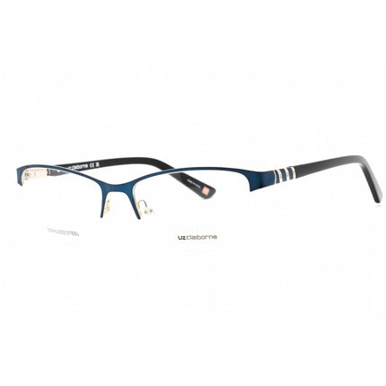 Liz Claiborne Women's Eyeglasses - Navy Cat Eye Frame Clear Demo Lens | L 615 0DA4 00 ,