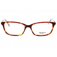 Pepe Jeans Women's Eyeglasses - Brown Blue Plastic Rectangular Frame | PJ3143 C6 ,