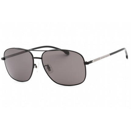 Hugo Boss Men's Sunglasses - Matte Black Ruthenium Metal Frame | BOSS 1177/F/S 0TI7 IR ,