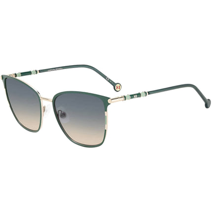 Carolina Herrera Women's Sunglasses - Gold Green Metal Cat Eye Frame | CH 0030/S 0PEF ,