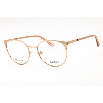 Guess Women's Eyeglasses - Pale Gold Metal Cat Eye Shape Full Rim Frame | GU2913 032 ,
