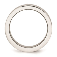 Stainless Steel 8mm Double Row Beaded Polished Band | SR151 ,