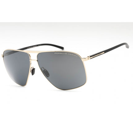 Porsche Men's Sunglasses - Light Gold/Black Metal Navigator Full Rim Frame | P8933 B ,