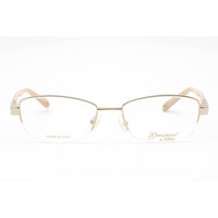 Emozioni Women's Eyeglasses - Light Gold Rectangular Frame Clear Lens | 4381 03YG 00 ,