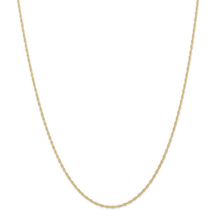 14K 1.35mm Carded Cable Rope Chain | 10RY ,