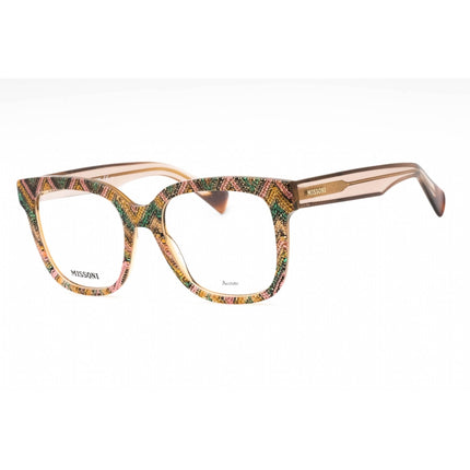 Missoni Women's Eyeglasses - Pattern Pink Green Plastic Square | MIS 0127 0038 00 ,