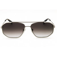 Salvatore Ferragamo Men's Sunglasses - Dark Ruthenium/White Navigator | SF303SLN 026 ,