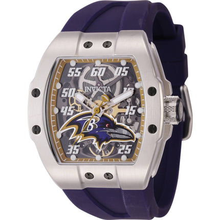 Invicta Men's Watch - NFL Baltimore Ravens Automatic Purple Silicone Strap | 45071 ,