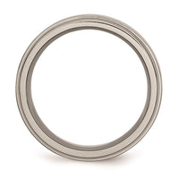 Titanium Grooved Edge 8mm Polished Band | TB40 ,