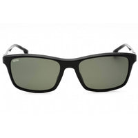Hugo Boss Men's Sunglasses - Black Rectangular Frame Green Lens | BOSS 1374/S 0807 QT ,