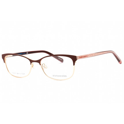 Tommy Hilfiger Women's Eyeglasses - Red Gold Metal Rectangular Frame | TH 1777 0DXL 00 ,