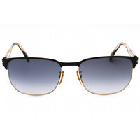 David Beckham Men's Sunglasses - Matte Black Gold Oval Frame | DB 1131/S 0I46 9O ,