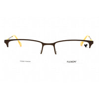 Flexon Men's Eyeglasses - Matte Metal Rectangular Half Rim Frame | FLEXON E1130 210 ,