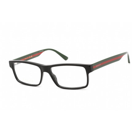 Gucci Men's Eyeglasses - Green Acetate Full Rim Rectangular Shape Frame | GG0752O 001 ,