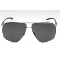Porsche Men's Sunglasses - Palladium/Black Metal Navigator Full Rim Frame | P8933 D ,