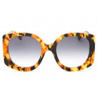 Gucci Women's Sunglasses - Havana Rectangular Full Rim Plastic Frame | GG1257S 004 ,