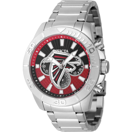 Invicta Men's Watch - NFL Atlanta Falcons Red and Black Dial Steel Bracelet | 47946 ,