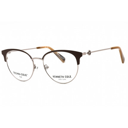 Kenneth Cole New York Women's Eyeglasses - Dark Brown/Other Oval Frame | KC0358 050 ,