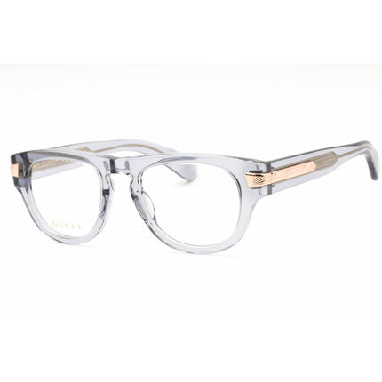 Gucci Men's Eyeglasses - Grey Full Rim Plastic Frame Transparent Lens | GG1519O 003 ,