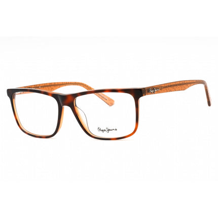 Pepe Jeans Men's Eyeglasses - Tortoise Plastic Rectangular Full Rim Frame | PJ3376 C2 ,