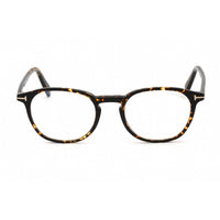 Tom Ford Unisex Eyeglasses - Havana Plastic Square Shape Full Rim Frame | FT5583-B 056 ,