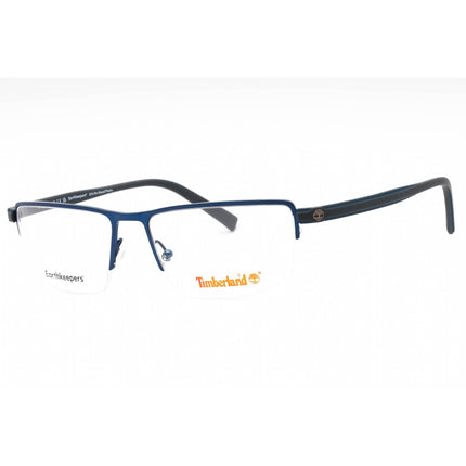 Timberland Men's Eyeglasses - Matte Dark Blue Metal Rectangular Frame | TB1821 091 ,
