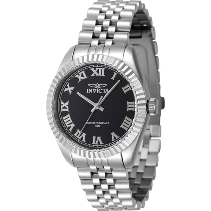 Invicta Women's Watch - Specialty Black Dial Silver Steel Bracelet Quartz | 47408 ,