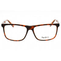 Pepe Jeans Men's Eyeglasses - Tortoise Plastic Rectangular Full Rim Frame | PJ3376 C2 ,