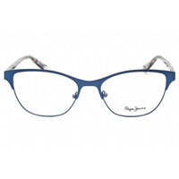 Pepe Jeans Women's Eyeglasses - Blue Metal Cat Eye Frame Clear Demo Lens | PJ1386 C2 ,