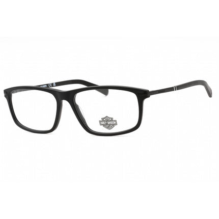 Harley Davidson Men's Eyeglasses - Matte Black Plastic Rectangular Frame | HD0980 002 ,