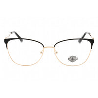Harley Davidson Women's Eyeglasses - Black/Other Metal Cat Eye Frame | HD0569 005 ,