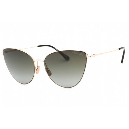 Tom Ford Women's Sunglasses - Shiny Rose Gold Metal Cat Eye Shape Frame | FT1005 28B ,