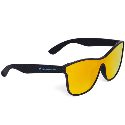 Technomarine Unisex Sunglasses - Carbon Fiber Frame Iridium Mirror Lens | TMEW010-03 ,