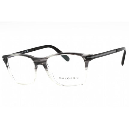 Bvlgari Men's Eyeglasses - Grey Striped Gradient Plastic Full Rim Frame | 0BV3049 5484 ,