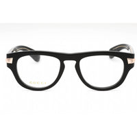 Gucci Men's Eyeglasses - Black Plastic Oval Full Rim Frame Clear Lens | GG1519O 001 ,